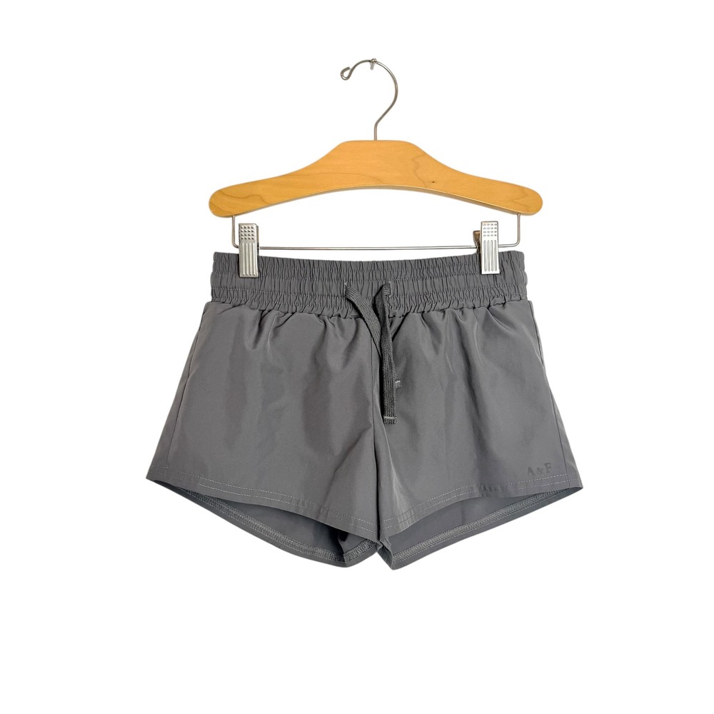 Abercrombie Kids Grey Active Running Shorts Smocked Waist Girls Size 9/10